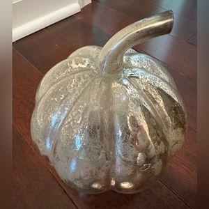 Great condition- Pottery Barn Mercury Glass pumpkin w/ original box